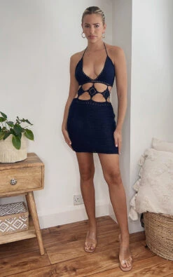 Lexie Crochet Bodycon Mini Dress In Navy 7 Lexie Crochet Bodycon Mini Dress In Navy -Fashionish Shop ikrush lexie crochet bodycon mini dress 1659465935image00346