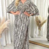 Lucia Printed Maxi Dress In Snake