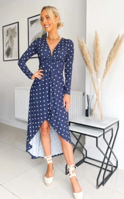 Maggie Bodycon Midi Dress In Navy -Fashionish Shop ikrush maggie bodycon midi dress 1654596621image00023